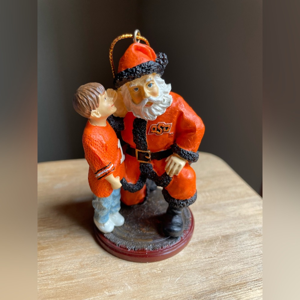 Santa's Secret Oklahoma State University Collectible Christmas Ornament